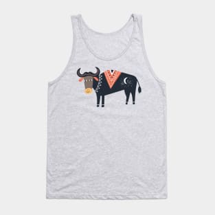 Funny Arty Buffalo Tank Top